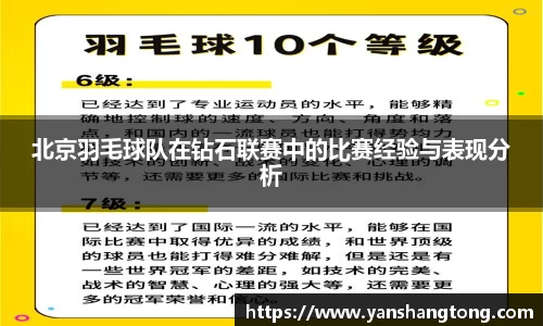 北京羽毛球队在钻石联赛中的比赛经验与表现分析